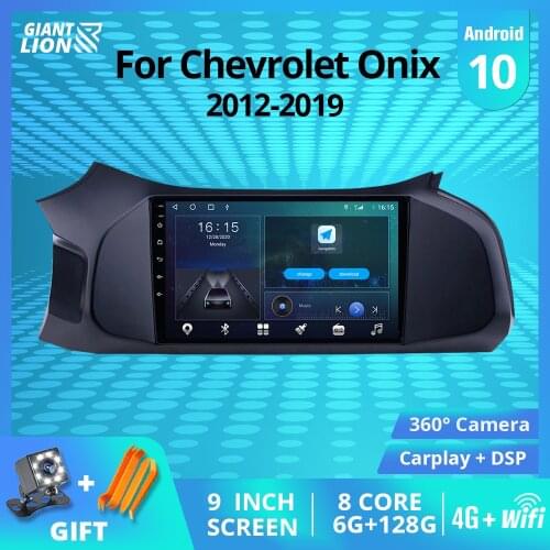 2 DIN Android 10.0 Car Radio For Chevrolet Onix 2012-2019 GPS Navigation Stereo Receiver Auto Radio Bluetooth Player Car Stereo