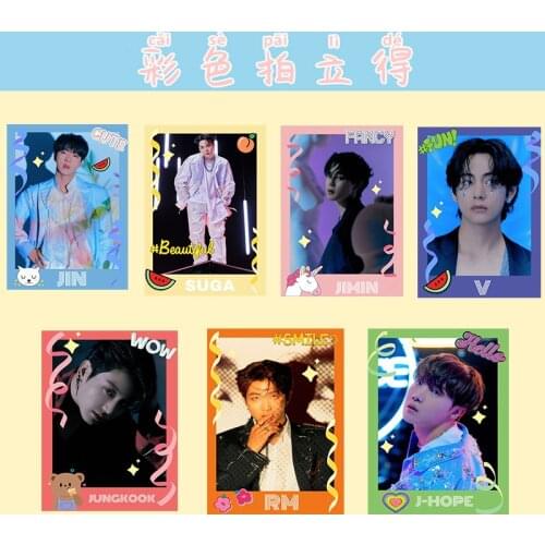 Kpop Bangtan Boys Lovely Card Poster Map of The Soul One Colourful Postcards Lomo Cards Life Goes on Fans Collection