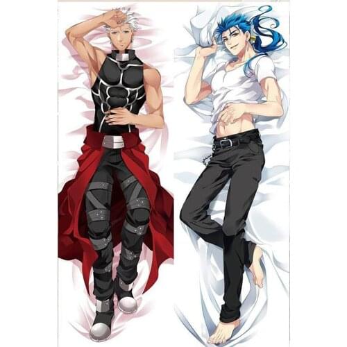 BL Male Japanese Anime Fate Stay Night Archer Lancer Throw Otaku Dakimakura Gifts Bedding Hugging Body Pillow Case 150x50 CM