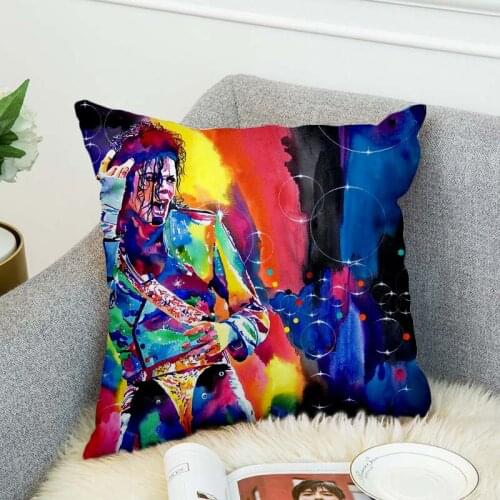 Michael Jackson Pillow Case Polyester Decorative Pillowcases Throw Pillow Cover style-7