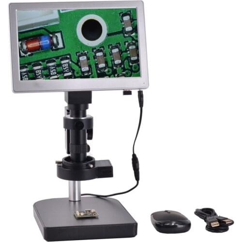 Digital Microscope Camera Android System 5.0MP With 9 Inch Screen Tablet 120X C-mount Lens for PCB Repair DIY Mobile Repair