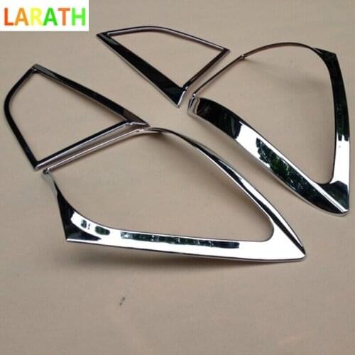 For Suzuki Sx4 S-Cross Sx4 Crossover 2014 2015 2016 ABS chorme Rear Tail Light Lamp Cover Trim Light Hoods Trim 4pcs
