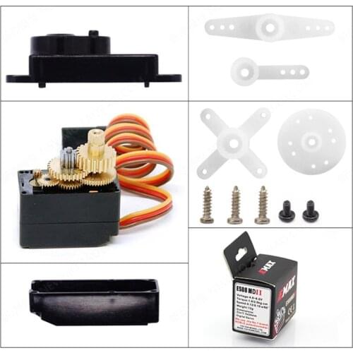 Emax ES08MDII Servo for Axial SCX-24 DEADBOLT Upgrade metal gear micro servo 20oz .10 s coreless upgrade