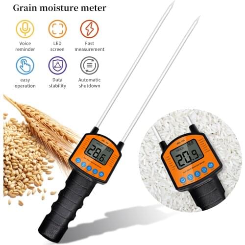 Grain Moisture Meter Digital Humidity Tester Hygrometer JGL-188 Use For Corn Wheat Rice Bean Peanut Moisture Humidity Tester