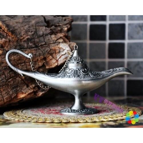 Tin alloy classic Very large India Aladdinlamp Classical large gift lamp 20CM longer