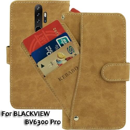 Leather Wallet BLACKVIEW BV6300 Pro Case 5.7" Flip Fashion Luxury Front Card Slots Cases Cover Business Magnetic Phone Bags
