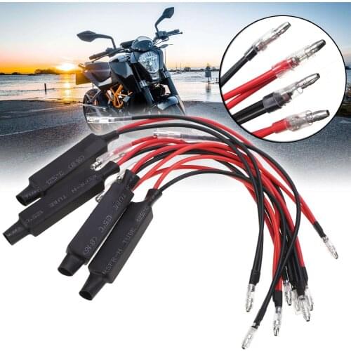 Mayitr 4PCS 12V 10W Motorcycle LED Turn Signal Indicator Load Resistor Flash Fix Error For ATV Off-road Scooter