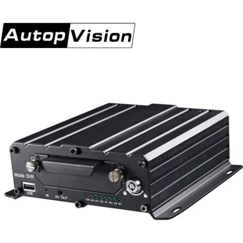 MDR7104 4CH HDD Mobile DVR Black Box Connect PTZ Camera support 720P AHD input / 4CH analog standard difinition Camera input