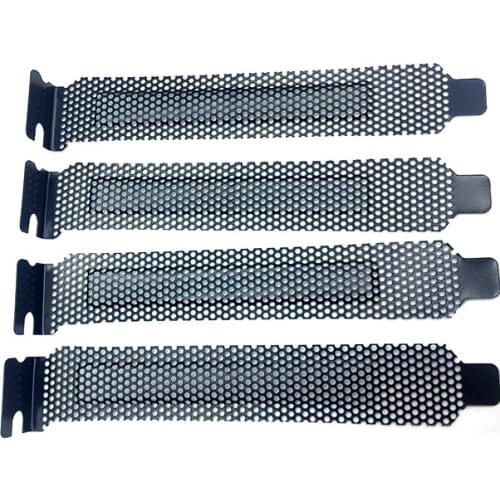 3pc Metal PCI Slot Cove Heat dissipation and dustproof baffle Guard ventilation Cooling Fan Dust Filter Dust Cooling net Case