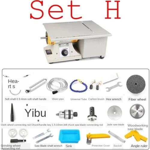 Mini 850W Multifunction Table Saw Stone Polisher Jade Engraving Machine Grinding Machine Table Saws Cutting Machine For Free