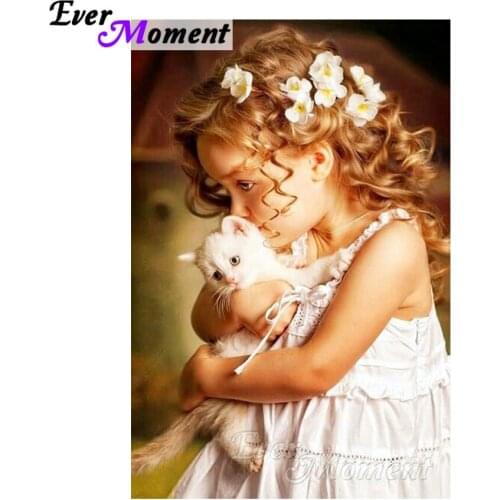 Ever Moment Diamond Painting Child Cross Stitch 5D DIY Full Square Home Decorations Rhinestones Diamond Embroidery ASF1316