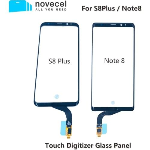 Novecel for Samsung Galaxy S8 plus G955 Note8 N950 Touch Screen Digitizer Glass Panel Front Glass Sensor Touchscreen Relacement