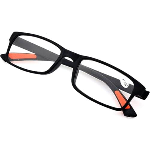 Men Women 2017 TR90 Frame Ultra Light Reading Glasses Black Resin Gafas de Lectura Eyeglass +1.0 1.5 2.0 2.5 3.0 3.5 015