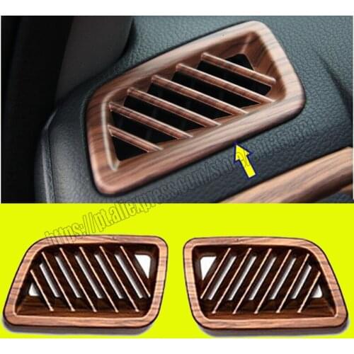 Peach wood grain Style Upper Air Vent Outlet Cover Trim For Honda CRV CR-V 2017 2018 2019 2020 2021