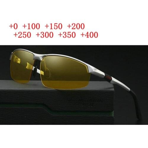 Night Vision Bifocal Sunglasses Sun-readers UV 400 Outdoor Mens Driving Reading and Distance Viewing Fashion Lady Readers NX