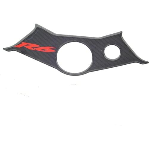 3D motorcycle carbon fiber model top three-clamp yoke box self-adhesive housing case for YAMAHA YZF600 R6 2003 2004 2005