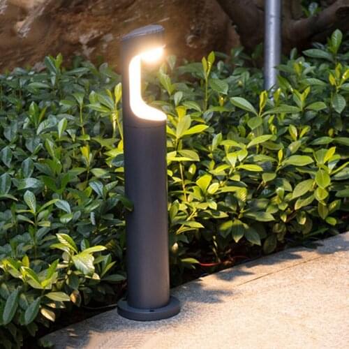 Thrisdar 40CM 60CM Outdoor Garden Lawn Pathway Light 7W Pillar Lamp Waterproof Villa Fence Courtyard Landscape Bollard Light