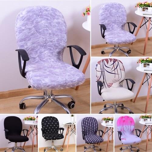 Universal Fresh New Modern Spandex Office Chair Covers Stretch Rotating Lift Computer Chair Cover Easy Washable Removable