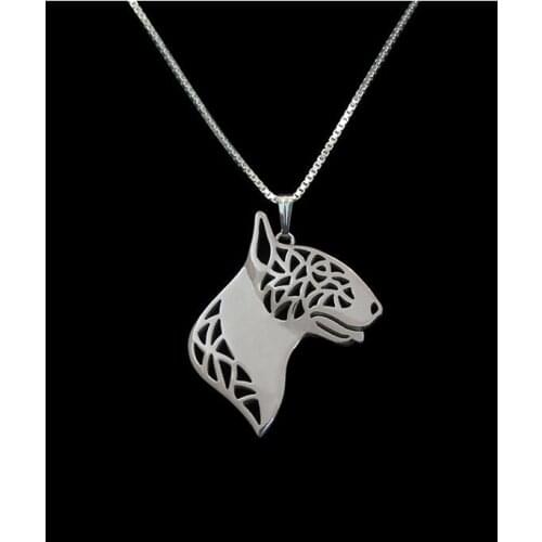 Handmade English Bull Terrier Pendant Necklace women chain choker necklace charm jewelry Pet Lovers Gift Idea