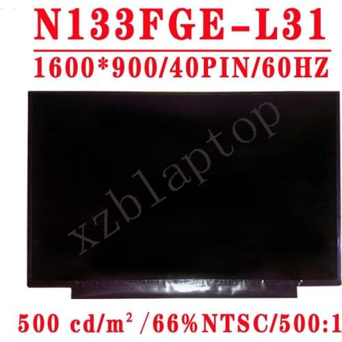 N133FGE L31 13.3 inch 1600x900 LCD Laptop WideScreen HD N133FGE-L31 Lcd Screen Display Replacement Repair Part For SONY Laptop