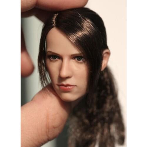 1/6 Sniper Quiet Long Hair Version Head Carving Toy for Female Action Figure