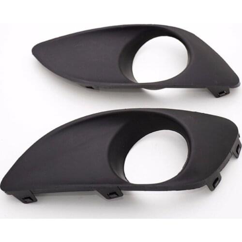 1Pair New Car Front Bumper Fog Lamp Covers Fog Light Bezel With Hole For Suzuki Alto 2009-2017