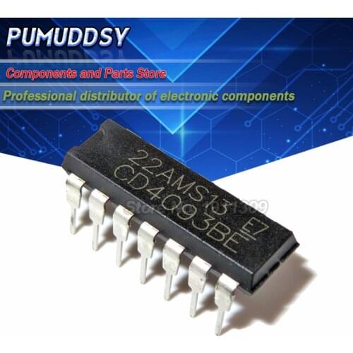 10PCS CD4093 CD4093BE 4093BE DIP-14 new and IC