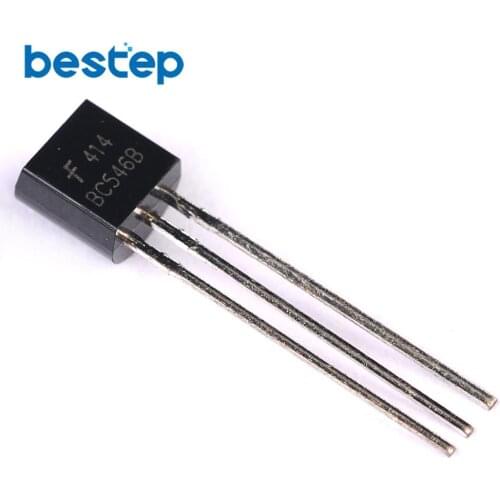 100PCS BC546 TO-92 BC546B 0.1A/65V TO92 new triode transistor