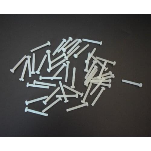 100Pcs M2 Nylon Phillips Screws Plastic Round Cross Pan Head Screws Bolts M2 x20mm