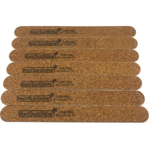 25pcs Brown Wooden Nail File 120/180 Nail file Washable Sandpaper Polishing Manicure Buffering Block For UV Gel Varnish Tool