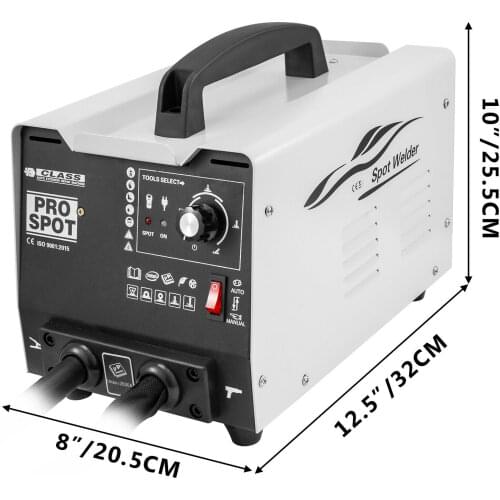 3500A Dent Puller Spot Welder 1.8KW 2 Welding Guns Bonnet Panel Spot Radiator