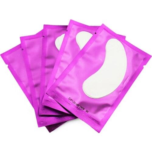 50 pair Disposable Eye Pads For Eyelash Extension Under Eye Eyelash Patches Paper Patches Lint free Stickers for False Eyelashes