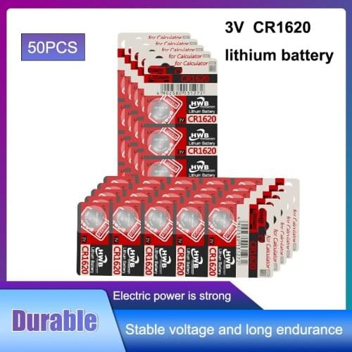 50Pcs For Maxell CR1620 Button Cell Coin Batteries CR1620 Car Remote Control Electric Alarm 1620 ECR1620 DL1620 3V