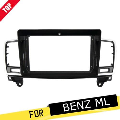 9 Inch Car Fascia Radio Panel for 2012-2015 BENZ ML (W166), GL (X166) Dash Kit Install Facia Console Bezel Plate Trim