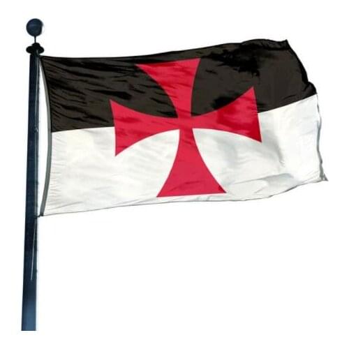 90 x 150cm Templar flag 90x150cm Polyester Medieval Temple Knight banner flag