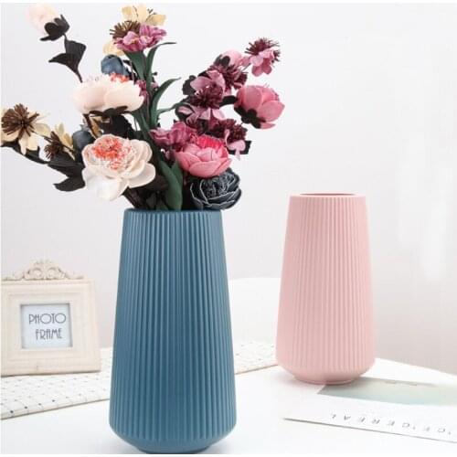 Anti-ceramic Vases hydroponic plants Home decorations European creative wedding decoration plastic Non-breakable flower vase