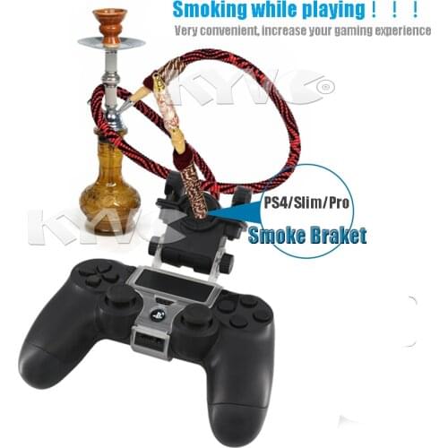 PS4/Slim/Pro Wireless Controller Adjustable Smoke Bracket Mount Stand, PS4 Controller Smoking Clip Holder for Sony Playstation 4