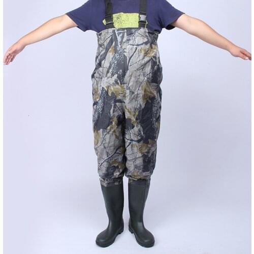 DHL Free Shipping Outdoor Fly Fishing Chest Waders Rubber Wading Jumpsuit Clothes 100% Waterproof Fishing Hunting Boots