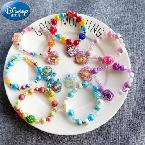 Disney Lovely Cartoon Frozen elsa special fate Mermaid Princess Sophia Illusion Color Rose Children cartoon Bracelet girl toy