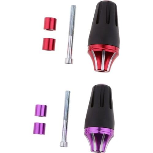 Purple/Red Motorcycle CNC Anti-Crash Engine Falling Protectors Frame Slider New