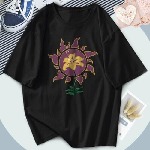 O-Neck Summer Sun Flower T-shirts Hip Hop Elegant T Shirts Women Print Outdoor Tees Funny Clothes Tops Washable Ladies Camiaetas