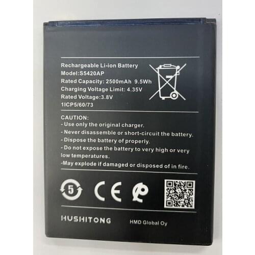HST New Battery S5420AP 2500mAh 9.5Wh Battery for NOKIA S5420AP Phone Batteries