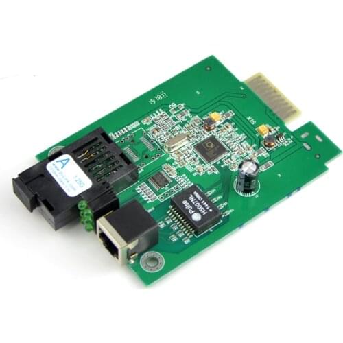 HTB-GS-03-A 10/100/1000M Card Type Fiber Optic Transceiver Single Mode Singe Fiber for 16 slots Chasis Media Converter