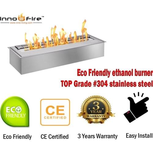 Inno living fire 62 inch chimney fireplace bio ethanol cheminee