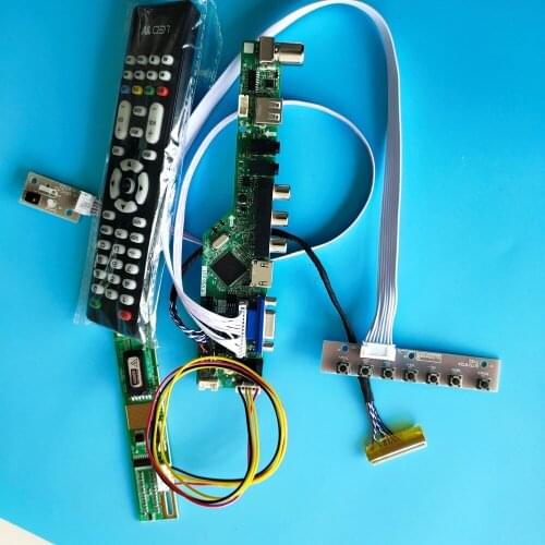 Kit for LP141X13-B1/C1/C2 TV VGA HDMI USB AV 1024x768 Panel Remote 30pin 1 lamps Controller Board Display Screen Audio LED LVDS