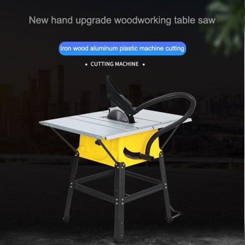 Multifunctional 10-inch desktop cutting machine dust-free saw precision push table saw woodworking decorative chainsaw tool