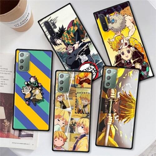 Soft Case For Samsung Galaxy Note 20 Ultra 10 Lite 9 8 M31 M30s M51 M62 M12 M21 M32 M42 M11 A12 Phone Cover Anime Demon Slayer
