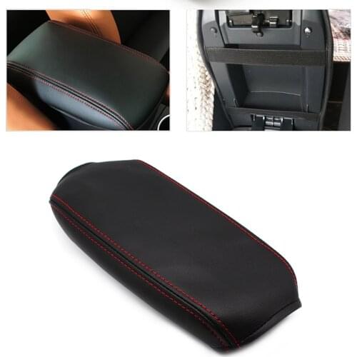 Soft Leather Armrest Cover For VW Golf 5 MK5 2005 2006 2007 2008 2009 2010 Car Center Control Armrest Box Skin Cover Trim