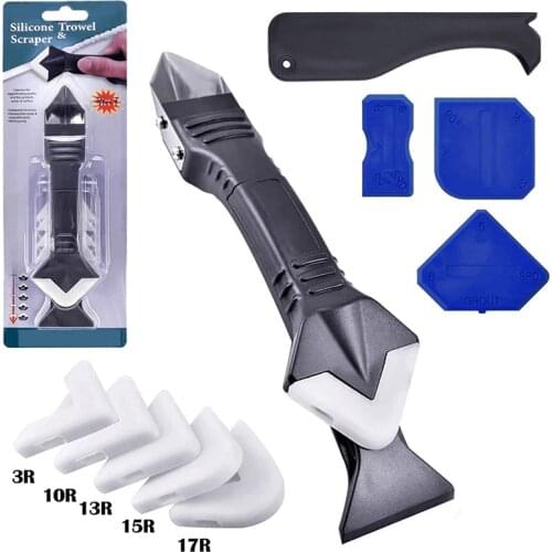 11Pcs Sealant Scraper Kit Metal Spatula Nozzle Caulking Silicone Nozzle Applicator Sealant Remover Grout Scraper Finishing Tool