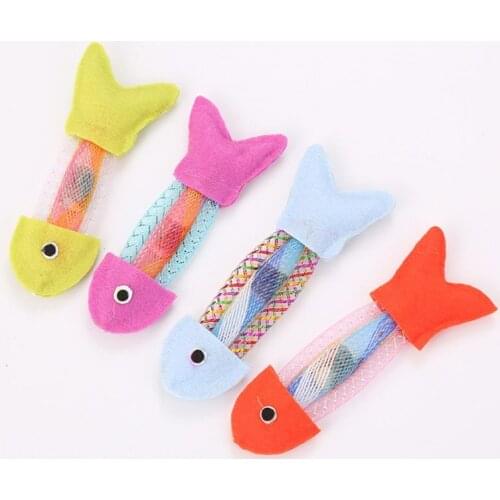 Cat Hose Spring And Canvas Fish Toy Cat Bouncing Toy Kitten Puppy Toys Inflatable Balls Pets Products